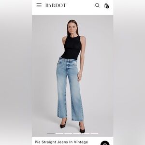 Bardot Pia Straight Jeans In Vintage sz 26